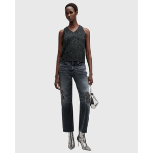 AllSaints Sabrina Metallic Relaxed Fit Tank Top